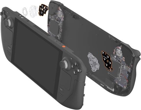 eXtremeRate Face Clicky Kit for Steam Deck OLED Handheld Console, Custom Dpad View A B X Y Menu Keys Face Buttons Mouse Clicky Kit for Steam Deck OLED Console - Without Console in Saudi Arabia