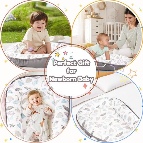Baby Lounger - Newborn Lounger Cover Months 0-24 Months, Baby Lounger Cover Breathable & Soft Baby Nest Cover Co Sleeping Babies Essentials Gifts,Dock A Tot Portable Infant Lounger Baby Floor Seat in Saudi Arabia