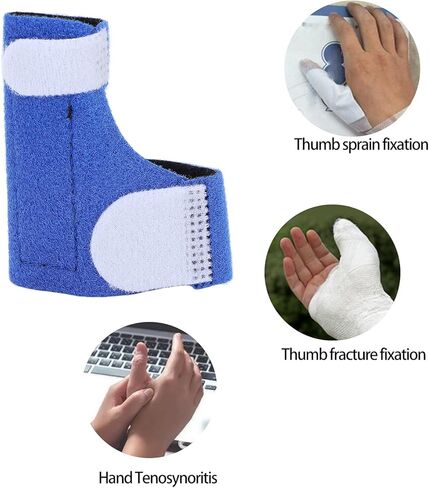 جبيرة إبهام الطفل، جبيرة إبهام الأطفال، جبيرة إبهام الطفل، واقي أصابع داعم للإبهام، مثبت تثبيت إبهام ناعم للرضع، أزرق (XS) in Kuwait