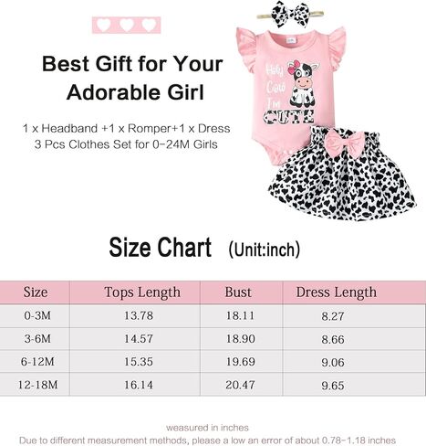 SUNNY PIGGY Baby Girl Clothes Newborn Dress Infant Romper Summer Outfit Cute Toddler Clothing Skirt Set in Kuwait
