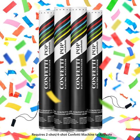 ماكينة مدفع قصاصات الورق 2-Shot | ماكينة نفخ القصاصات الورقية مع جهاز تحكم عن بعد لاسلكي وتحكم DMX للحفلات الموسيقية والحفلات والمناسبات الخاصة in Kuwait