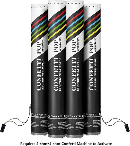 ماكينة مدفع قصاصات الورق 2-Shot | ماكينة نفخ القصاصات الورقية مع جهاز تحكم عن بعد لاسلكي وتحكم DMX للحفلات الموسيقية والحفلات والمناسبات الخاصة in Kuwait