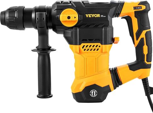 VEVOR 1-9/16 Inch SDS-Plus 13 Amp Heavy Duty Rotary Hammer Drill, Heavy Duty Chipping Hammers with Vibration Control & Safety Clutch, Electric Demolition Hammers Variable Speed,Power Tool For Concrete in Saudi Arabia