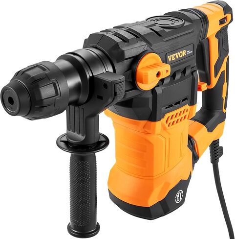 VEVOR 1-9/16 Inch SDS-Plus 13 Amp Heavy Duty Rotary Hammer Drill, Heavy Duty Chipping Hammers with Vibration Control & Safety Clutch, Electric Demolition Hammers Variable Speed,Power Tool For Concrete in Saudi Arabia