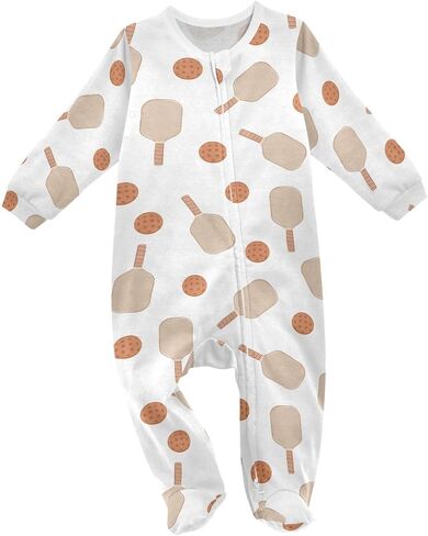 Dussdil Baby One-Piece Footies Newborn Rompers Pajamas Cotton Footed Pjs for Sleep Play Boys Girls in Kuwait