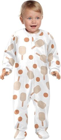 Dussdil Baby One-Piece Footies Newborn Rompers Pajamas Cotton Footed Pjs for Sleep Play Boys Girls in Kuwait