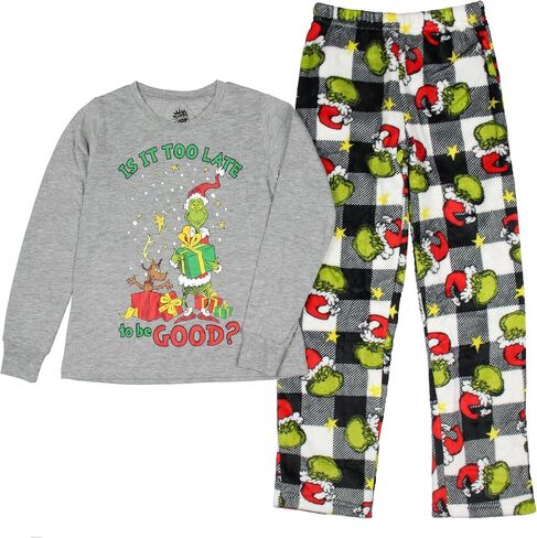 Dr Seuss Pajamas The Grinch Who Stole Christmas Holiday Family Pajama Set in Kuwait