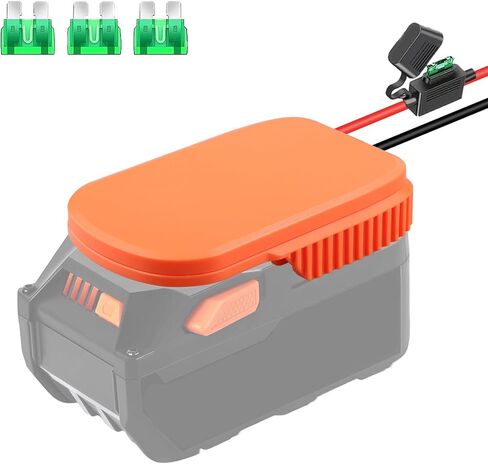 محول عجلة الطاقة لبطارية ليثيوم أيون Ridgid AEG 18 فولت مع صمام، موصل طاقة للاستخدام بنفسك، سيارة Rc، الروبوتات، شاحنة Rc، تعمل مع بطارية L1815R B1820R L1830R الصلبة in Kuwait