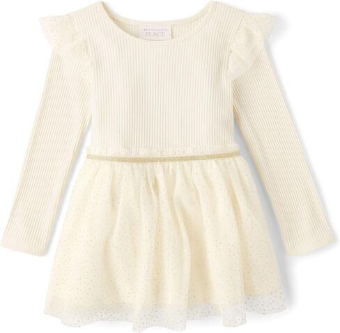 The Children's Place Baby Girls' and Toddler Long Sleeve Dressy Dresses in Saudi Arabia