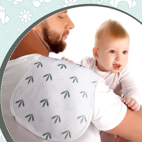 6 قطع من أقمشة التجشؤ العضوية، أقمشة التجشؤ الناعمة من الموسلين، أقمشة التجشؤ القطنية الماصة للأطفال من الجنسين، هدية محايدة لحديثي الولادة من الأولاد والبنات in Kuwait