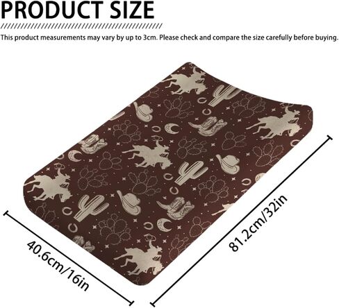 خمر رعاة البقر الغربية الطفل تغيير الوسادة يغطي كاوبوي الحصان الأحذية قبعة الصبار القمر حفاضات الطفل تغيير أوراق الجدول للبنين النباتات البرية لينة تنفس بسط الحضانة تغيير الجدول الحصير 32 ''x16'' in Saudi Arabia