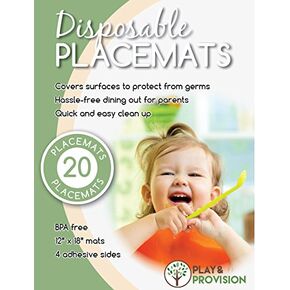 Disposable Placemats for Babies and Toddlers (40 Count)