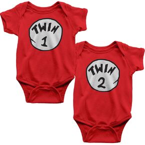 Funny Twin Outfits for Gamers, Includes 2 Bodysuits, 0-3 Month Call of Doody