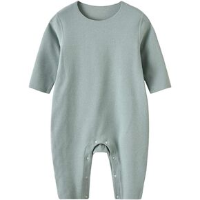 Baby Boy Girl Velvet Soft Thermal Long Sleeve One-piece Baby Pajamas Romper Jumpsuit Coveralls 3-24Months