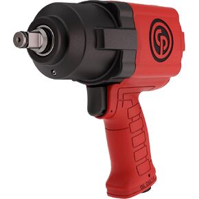 Chicago Pneumatic CP7741-2 Air Impact Wrench (1/2 Inch), 2 Inch Ext Anvil, Air Impact Gun Industrial Repair & Assembly Tool, Pistol Handle, Twin Hammer, Max Torque Output 715 ft. lbf/970 Nm, 10000 RPM