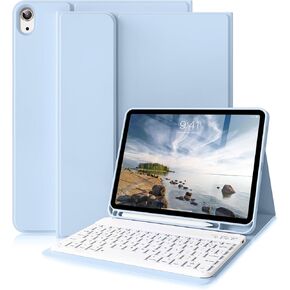 for iPad 10th Generation Case with Keyboard 10.9 inch 2022, Thin & Light Wireless Detachable Folio Keyboard Cover with Pencil Holder for New iPad 10th Gen, Auto Sleep/Wake (Gray)