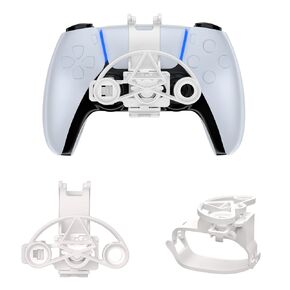 TXW Mini Racing Steering Wheel for PS5 Game Controller,Racing Games Controller Steering Wheel Attachment Accessory for Playstation 5 (Black)