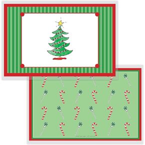Christmas Tree Placemat for Kids by Kelly Hughes, Laminated, Made in The USA