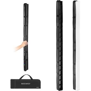 NEEWER LED Light Diffuser Kit for TL120C RGB LED Light Stick, LED Tube Strip Light Diffuser with Honeycomb Grid, Carry Bag, Touch Fasteners for Photo Video Live Stream Portrait Product Shots, NS10S