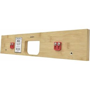 BIG HORN 70163 3-1/2 Inch Hinge Template, Single Pocket, 5/8 Inch Radius Corner Replaces 351-KF