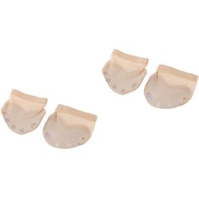 ABOOFAN 3 Pairs Thong Toe Paws Ballet Dance Toe Pad Belly Dancing Foot Thong Ballet Foot Undies Dance Forefoot