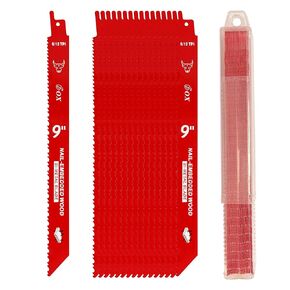 9 Inch Reciprocating Saw Blades for Nail-Embedded Wood Demolition, 6/12 TPI, Bi-Metal Sawzall Blades - 20 Pack