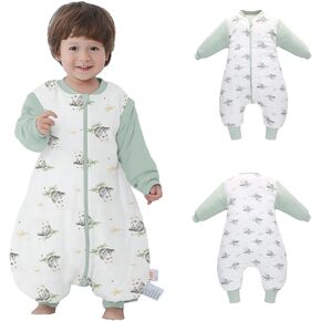 Baby Sleeping Bag Baby Sleep Sack Split Leg with Removable Sleeves, Baby Cotton Sleeping Bag, Winter Toddler Sleeping Bag