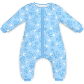 Toddler Sleep Sack,Winter Long Sleeve Sleep Sack 2.5Tog, Toddler Sleep Sack with Feet, Baby Sleep Bag Winter