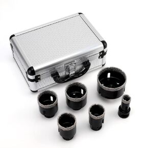 Diamond Core Drill Bits Set - 10pcs Tile Hole Saw Kit 20/35/40/45/50/68mm with for Porcelain Ceramic Tile Granite Marble Concrete Glass
