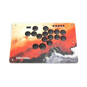 TIKITAKA Joystick T16R Nylon Buttons 16Keys All-Button Gamerfinger, Arcade Controller Street Fight for PC/Ps3/Ps4/Steam Game, Arcade Stick