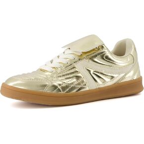 CUSHIONAIRE Women's Astro Retro Sneaker, Lace-Up Design +Memory Foam, Wide Widths Available