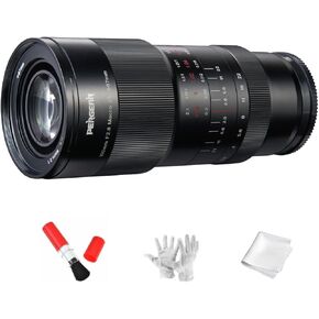 PERGEAR 100mm F2.8 Macro 2X Full-Frame Manual Focus Lens for Sony E-Mount,Internal Focus Design,13 Diaphragm Blades, Compatible with Sony Cameras a7II a7III a7R a7RII a7RIV a7S a7SII a7SIII a9