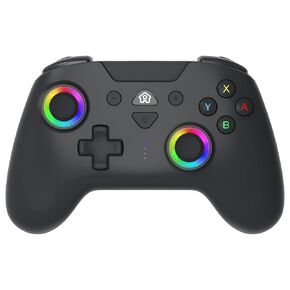 SUBSONIC – Wireless controller for Switch and Switch Oled – Wireless gamepad controller with LED, vibrations ant 6 axis gyro - Black