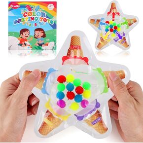 Color Sorting Sensory Toys for Toddlers, Montessori Fine Motor Skills Color Matching Educational Toys, Preschool Learning Activities for Kids, Calm Down Toys for Boys & Girls Ages 3 4 5