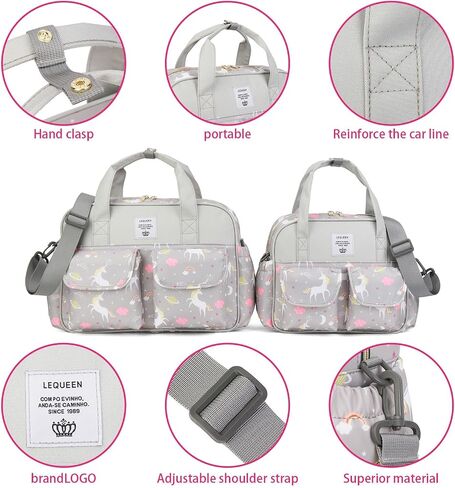 Diaper Bag Tote,Mommy Bag for Hospital,Crossbody Waterproof Baby Storafe Bag,Cute Baby Nappy Bag for Mom in Saudi Arabia