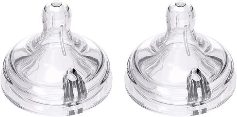 Yooforea Anti Colic Feeding Bottle Teat, Medical Grade Silicone Replacement Nipples, BPA BPS Free, Medium Flow for 2M+ Babies, Easy Latch On Design, Fits All Yooforea Bottles (M) 2-Pack in Saudi Arabia
