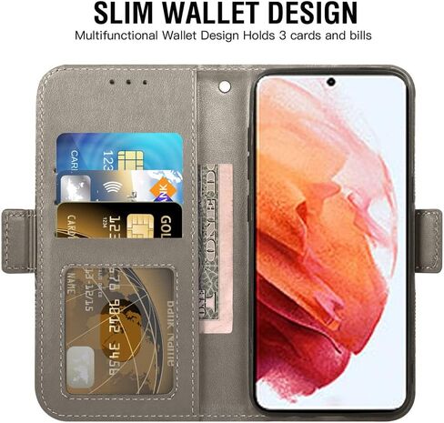 Asuwish متوافق مع حافظة محفظة Samsung Galaxy S22 Plus 5G وواقي شاشة من الزجاج المقسى وحامل بطاقات قابل للطي وغطاء الهاتف الخلوي لـ Gaxaly S22+5G Galaxies S22plus 22S + S 22 22+ G5 Women Green in Saudi Arabia