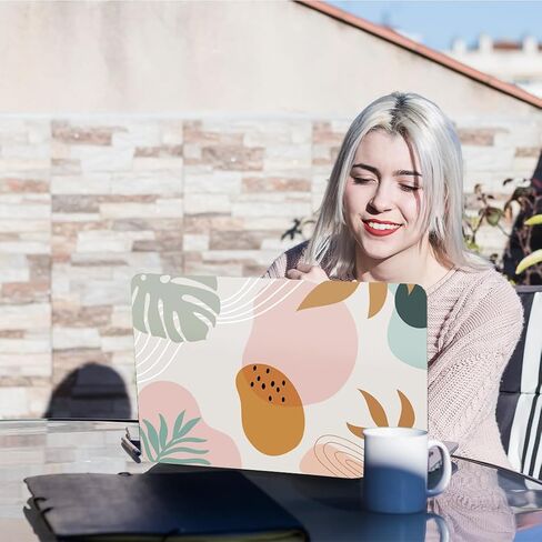 PLIGREAT Golden Sun Mountain Line Art Laptop Skin Sticker Decals Universal Vinyl Reusable Notebook Decorative DIY Watercolor Protector Cover Stickers for 12" 13" 13.3" 14" 15 inch Laptop Netbook PC in Saudi Arabia