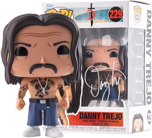 Danny Trejo Singed Funko Pop Limited Edition | Unique Signature from Legendary Actor | Includes Authenticity Sticker | Rare Collectible Item for Dedicated Funko Pop Enthusiasts in Saudi Arabia