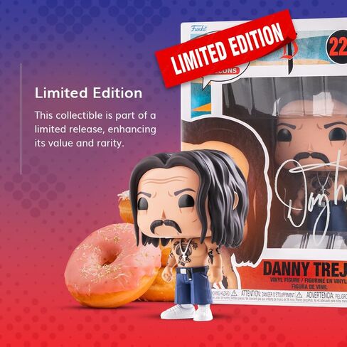 Danny Trejo Singed Funko Pop Limited Edition | Unique Signature from Legendary Actor | Includes Authenticity Sticker | Rare Collectible Item for Dedicated Funko Pop Enthusiasts in Saudi Arabia