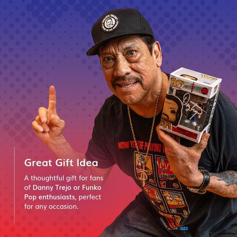 Danny Trejo Singed Funko Pop Limited Edition | Unique Signature from Legendary Actor | Includes Authenticity Sticker | Rare Collectible Item for Dedicated Funko Pop Enthusiasts in Saudi Arabia