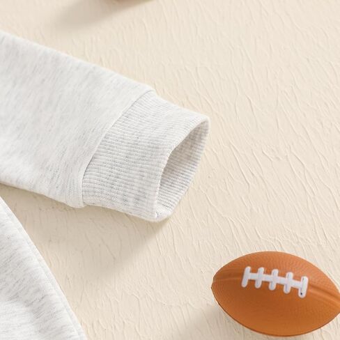 Newborn Baby Boy Girl Football Outfit Go Birds Embroidery Romper Long Sleeve One Piece Jumpsuit Fall Winter Clothes in Saudi Arabia