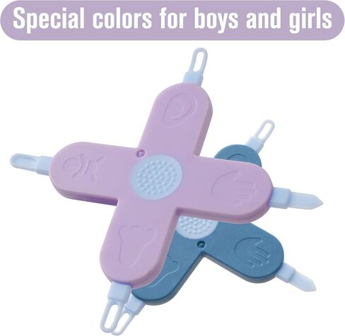 Baby 4-in-1 Nose,Nail and Ear Cleaner,Nail,Nose and Ear Gadget,Safe Ear Wax Removal Tool and Baby Nose Cleaner Nail Cleaner for Baby (Purple) in Kuwait