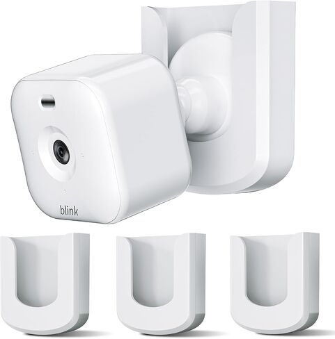 No Drill No Screw Blink Mini Camera Mount, Strong Adhesive Camera Wall Mount for Blink Mini/Mini 2 /Blink Outdoor 4 Camera, Easy to Install Blink Indoor Mount,White(Blink Camera is Not Included) 3Pack in Saudi Arabia