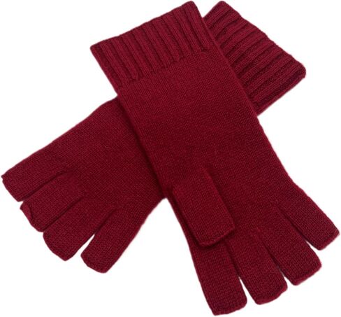 Cashmere Luxe 100% Cashmere Essential Fingerless Glove - Ebony in Saudi Arabia