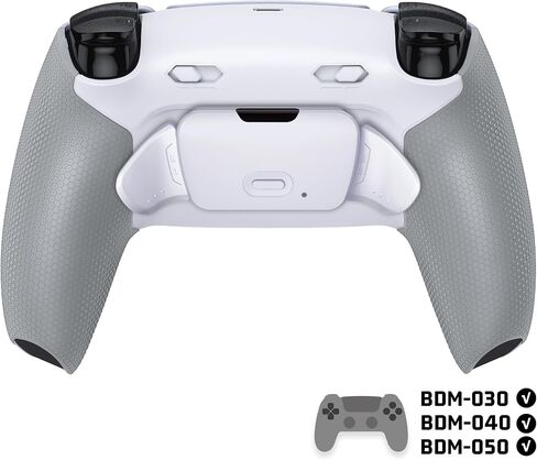 eXtremeRate RISE Plus MAX Back Paddles Kit with Clicky Trigger Stops & Rubberized Grip for PS5 Controller BDM-030 040 050, Remappable Back Buttons Kit for PS5 Controller - Clear Gray - NO Controller in Kuwait
