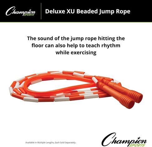 Champion Sports Deluxe XU Beaded Jump Rope - in Multiple Lengths in Saudi Arabia