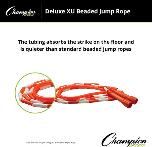 Champion Sports Deluxe XU Beaded Jump Rope - in Multiple Lengths in Saudi Arabia