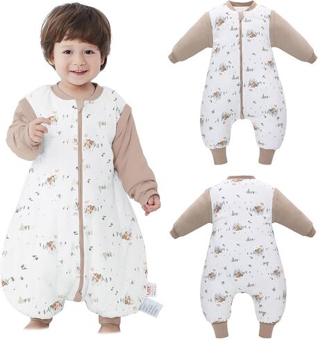 Baby Sleeping Bag Baby Sleep Sack Split Leg with Removable Sleeves, Baby Cotton Sleeping Bag, Winter Toddler Sleeping Bag in Saudi Arabia