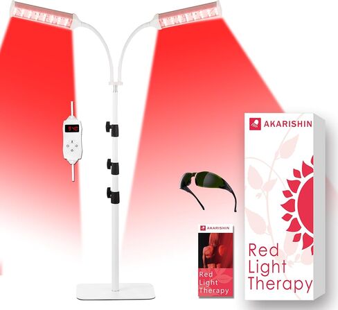 Red Light Therapy Lamp for Face & Body – LED 660nm Red & 850nm&940nm Infrared Light with Adjustable Stand – Skin Care & Muscle Relief Device in Saudi Arabia